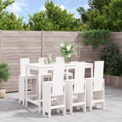 Ensemble de bar de jardin 7 pcs blanc bois de pin massif 569832569832