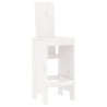 Ensemble de bar de jardin 7 pcs blanc bois de pin massif 569832569832