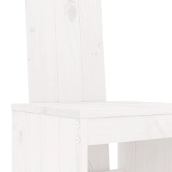Ensemble de bar de jardin 7 pcs blanc bois de pin massif 569832569832