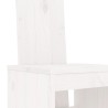 Ensemble de bar de jardin 7 pcs blanc bois de pin massif 569832569832
