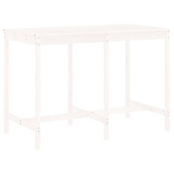 Ensemble de bar de jardin 7 pcs blanc bois de pin massif 569832569832