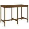 Ensemble de bar de jardin 7 pcs marron miel bois de pin massif 569833569833
