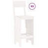 Ensemble de bar de jardin 7 pcs blanc bois de pin massif 569834569834