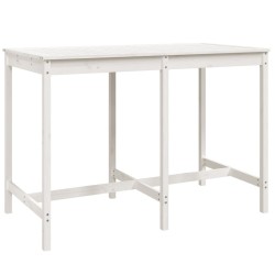 Ensemble de bar de jardin 7 pcs blanc bois de pin massif 569834569834