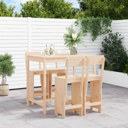 Ensemble de bar de jardin 5 pcs bois de pin massif 569835569835