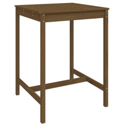 Ensemble de bar de jardin 5 pcs marron miel bois de pin massif 569836569836