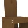 Ensemble de bar de jardin 7 pcs marron miel bois de pin massif 569838569838