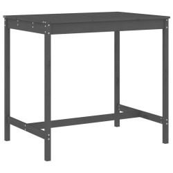 Ensemble de bar de jardin 5 pcs gris bois de pin massif 569839569839