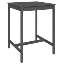 Ensemble de bar de jardin 5 pcs gris bois de pin massif 569841569841