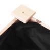 Jardinière sur roues avec doublure 71x37x80 cm bois de sapin 569843569843
