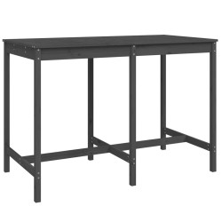 Ensemble de bar de jardin 7 pcs gris bois de pin massif 569849569849