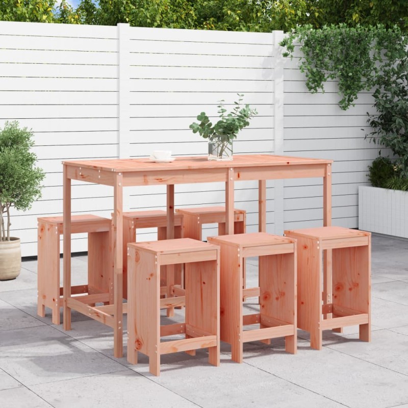 Ensemble de bar de jardin 7 pcs bois massif douglas 569852569852
