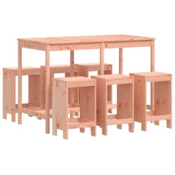 Ensemble de bar de jardin 7 pcs bois massif douglas 569852569852
