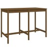 Ensemble de bar de jardin 7 pcs marron miel bois de pin massif 569853569853