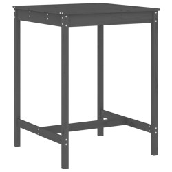 Ensemble de bar de jardin 5 pcs gris bois de pin massif 569854569854