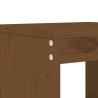 Ensemble de bistrot de jardin 3 pcs marron miel bois pin massif 569855569855