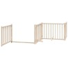 Barrière pour chien porte pliable 8 panneaux bois de peuplier 569859569859