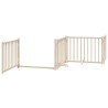 Barrière pour chien avec porte pliable 6 panneaux bois peuplier 569860569860