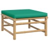 Salon de jardin 7 pcs avec coussins vert bambou 569862569862