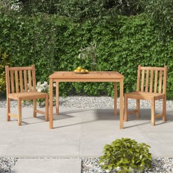 Ensemble à manger de jardin 3 pcs Bois de teck massif 569876569876