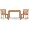 Ensemble à manger de jardin 3 pcs Bois de teck massif 569876569876