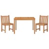 Ensemble à manger de jardin 3 pcs Bois de teck massif 569876569876