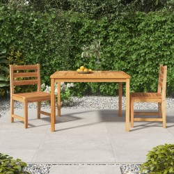 Ensemble à manger de jardin 3 pcs Bois de teck massif 569878569878