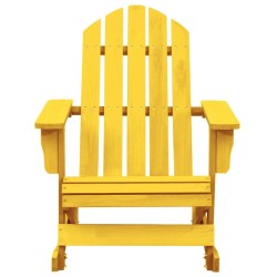 Chaise à bascule de jardin Adirondack bois de sapin jaune 569887569887