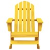 Chaise à bascule de jardin Adirondack bois de sapin jaune 569887569887