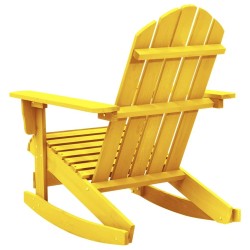 Chaise à bascule de jardin Adirondack bois de sapin jaune 569887569887