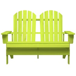 Chaise de jardin Adirondack 2 places bois de sapin massif vert 569889569889