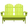 Chaise de jardin Adirondack 2 places bois de sapin massif vert 569889569889