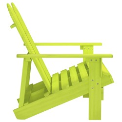 Chaise de jardin Adirondack 2 places bois de sapin massif vert 569889569889