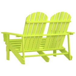 Chaise de jardin Adirondack 2 places bois de sapin massif vert 569889569889