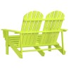 Chaise de jardin Adirondack 2 places bois de sapin massif vert 569889569889