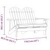 Chaise de jardin Adirondack 2 places bois de sapin massif vert 569889569889