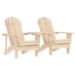 Chaises de jardin Adirondack avec table bois de sapin solide 569890569890