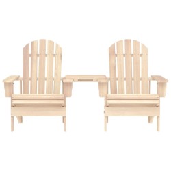 Chaises de jardin Adirondack avec table bois de sapin solide 569890569890