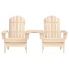 Chaises de jardin Adirondack avec table bois de sapin solide 569890569890