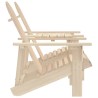 Chaises de jardin Adirondack avec table bois de sapin solide 569890569890