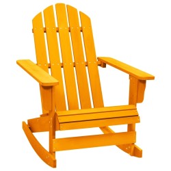 Chaise à bascule de jardin Adirondack bois de sapin orange 569891569891