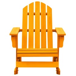 Chaise à bascule de jardin Adirondack bois de sapin orange 569891569891