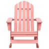 Chaise à bascule de jardin Adirondack bois de sapin massif rose 569892569892