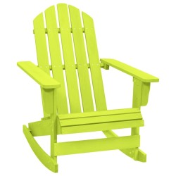 Chaise à bascule de jardin Adirondack bois de sapin massif vert 569893569893