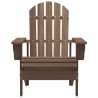 Chaise de jardin Adirondack avec table Bois de sapin Marron 569894569894