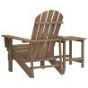 Chaise de jardin Adirondack avec table Bois de sapin Marron 569894569894