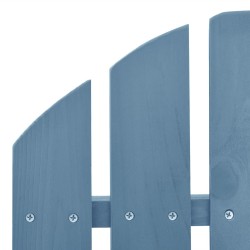 Chaise à bascule de jardin Adirondack bois de sapin massif bleu 569898569898