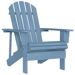 Chaise de jardin Adirondack bois de sapin massif bleu 569899569899