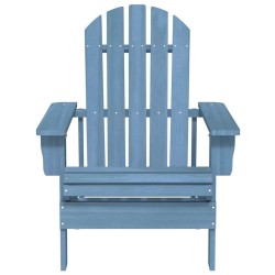 Chaise de jardin Adirondack bois de sapin massif bleu 569899569899