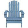 Chaise de jardin Adirondack bois de sapin massif bleu 569899569899